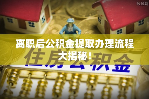 吉水离职后公积金提取办理流程大揭秘！
